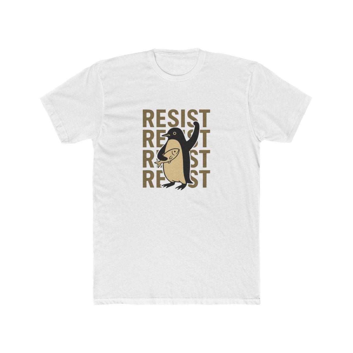 Defiant Resist Penguin Activist Rebellious T-Shirt