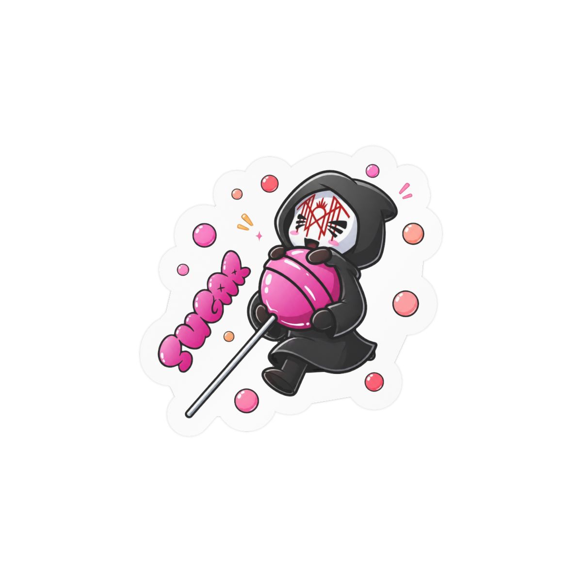 Whimsical Water Dancing Sticker | Playful Vinyl Decal for Laptops