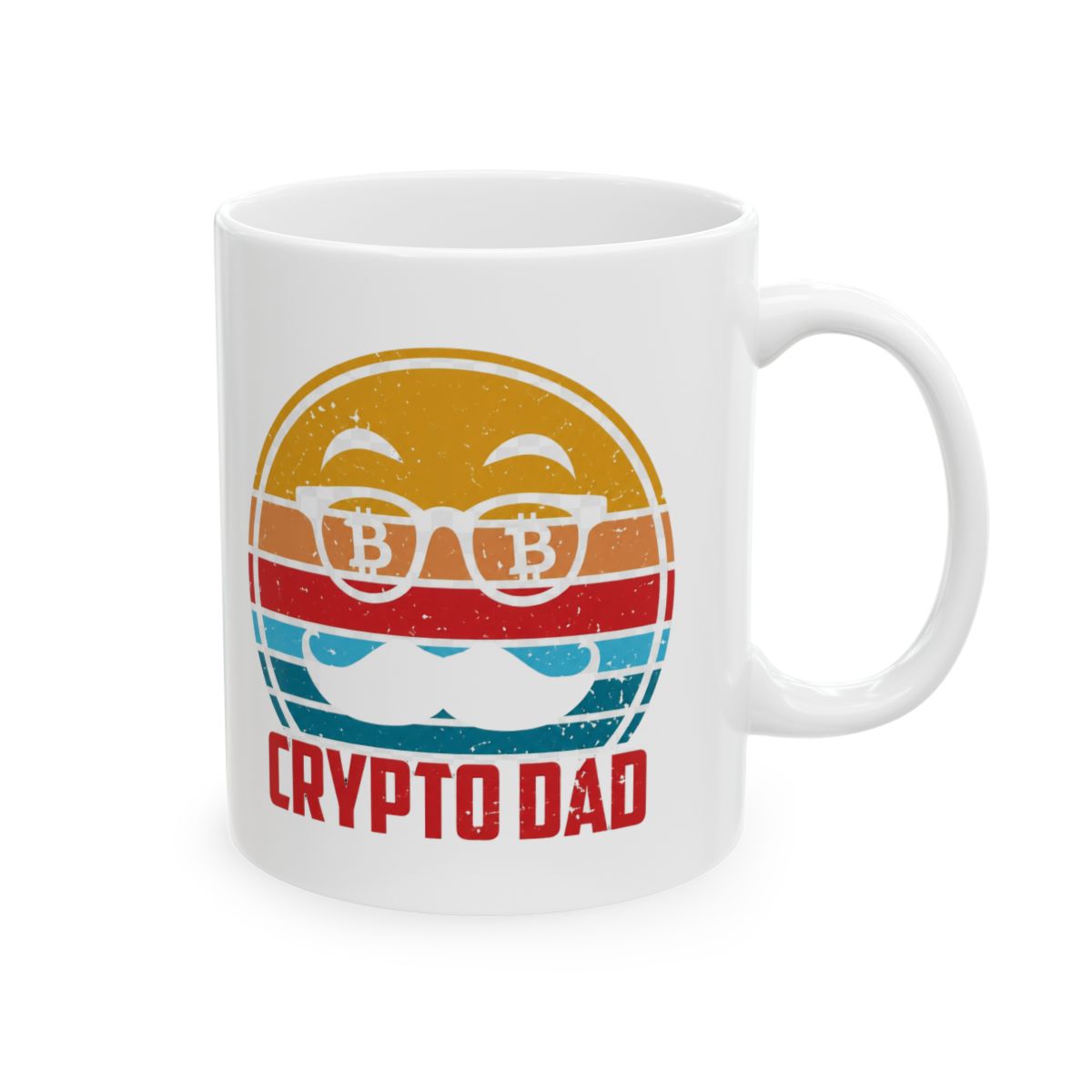 Crypto Dad Bitcoin Cryptocurrency Mug - Funny HODL Dad Gift