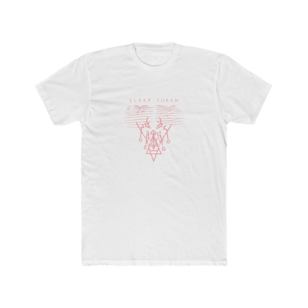 Sleep Token Pink Graphic Lace-Up T-Shirt