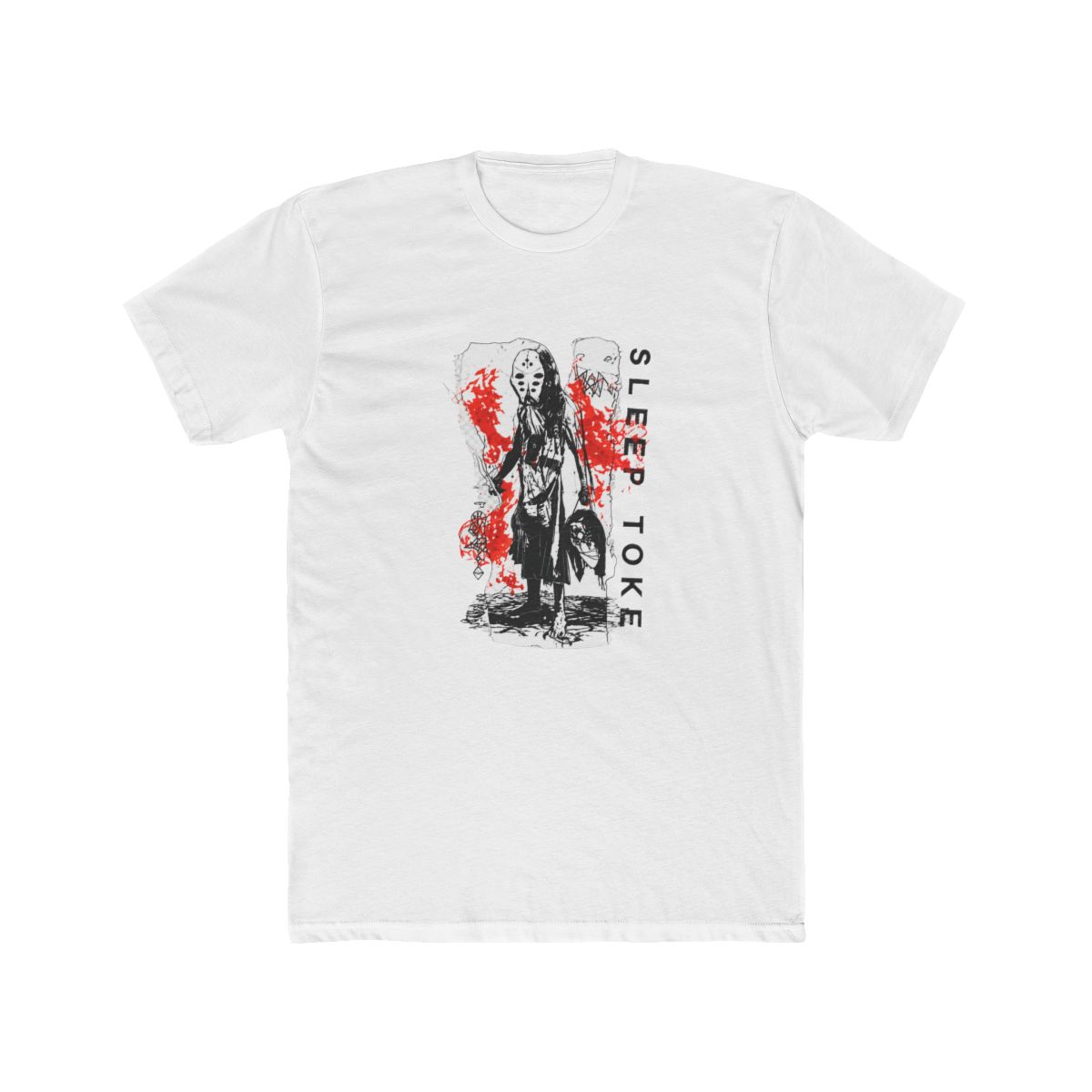 Sleep Toke Flaming Figure Lace-Up T-Shirt