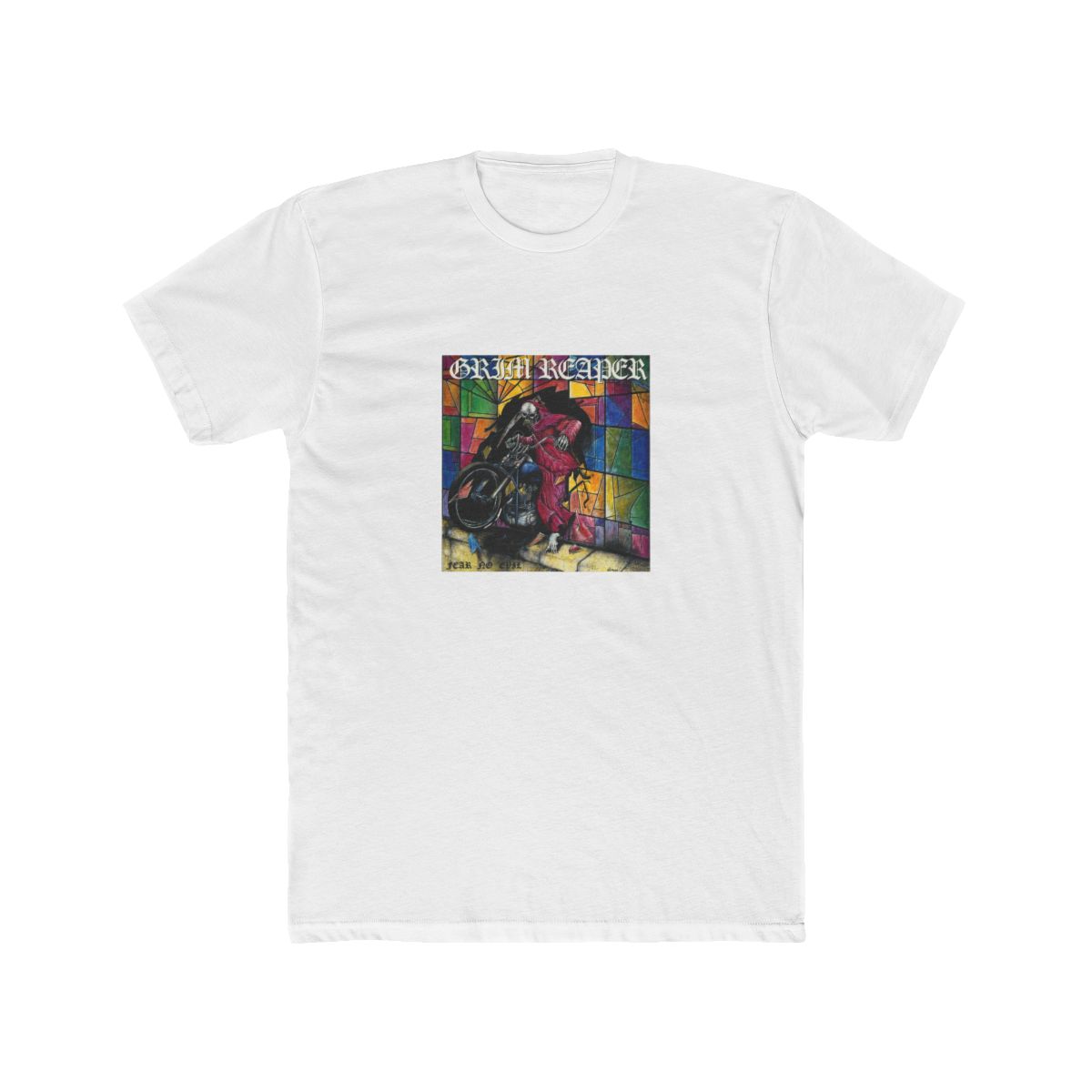 Grim Reaper - Fear No Evil Ltd. Clear - Colored Vinyl T-Shirt