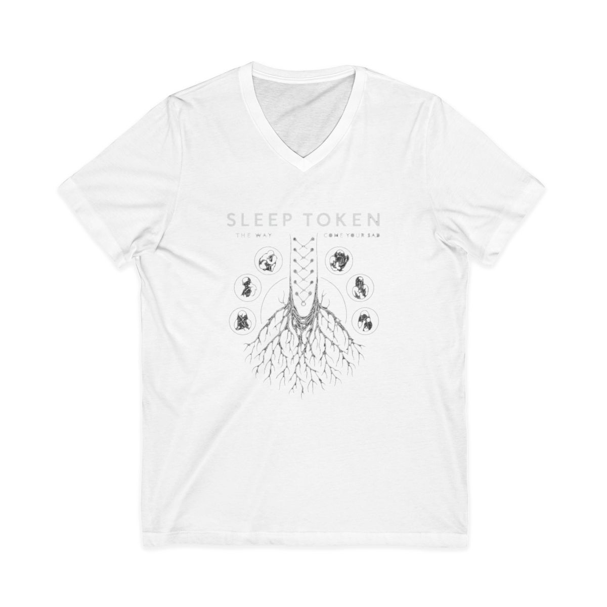 Sleep Token Root Illustration Chain Detail T-Shirt
