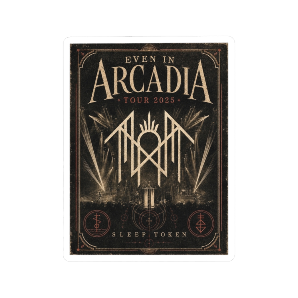 Sleep Token "Even in Arcadia Tour 2025" Sticker