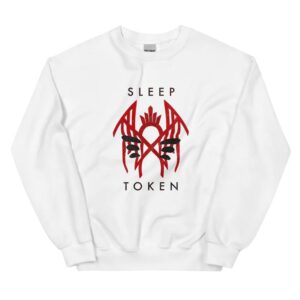 Sleep Token Vessel Mask Unisex White Sweatshirt